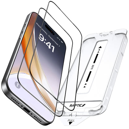 Apple iPhone 17 Air Raptic Air Glass 2.5D Ekran Koruyucu 2 Adet + Kolay Uygulama Aparatlı
