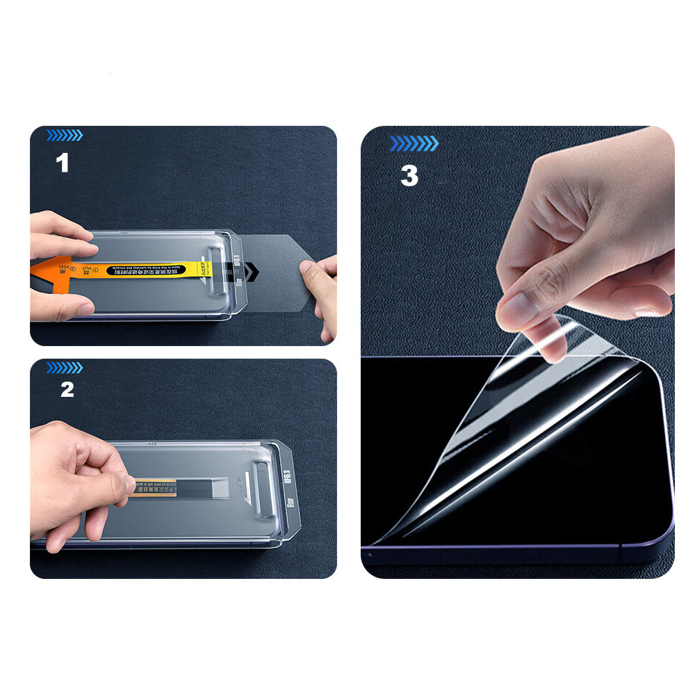 Apple iPhone 17 Air Zore 2.5D Oliv HD Temperli Cam Ekran Koruyucu + Kolay Uygulama Aparatı