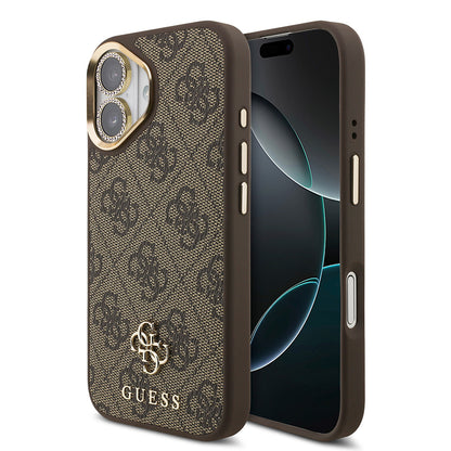 Apple iPhone 17 Guess Orjinal Lisanslı 4G ve Yazı Logolu Kılıf + Ekran Koruyucu + Lens Koruyucu 3in1 Aksesuar Seti