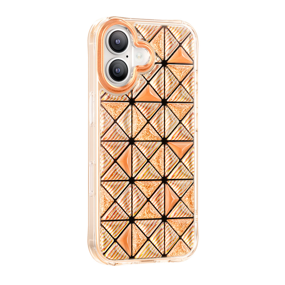 Apple iPhone 17 Kılıf 3D Buz Blok Desenli Zore Paris Kairo TPU Kapak