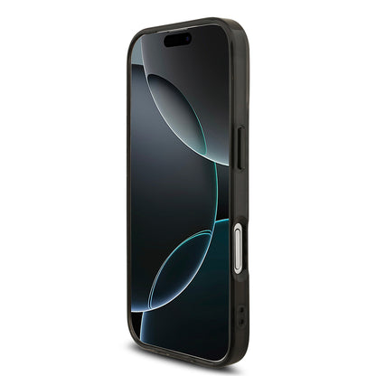 Apple iPhone 17 Kılıf AMG Orjinal Lisanslı M-safe Şarj Özellikli Çift Katmanlı Kırmızı Çapraz Çizgili Kapak