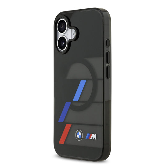Apple iPhone 17 Kılıf BMW Orjinal Lisanslı M-safe Şarj Özellikli IML Baskılı Üç Renkli M Dizayn Kapak