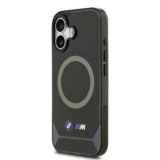Apple iPhone 17 Kılıf BMW Orjinal Lisanslı M-safe Şarj Özellikli Metal Buton Tasarımlı IML Baskılı M Dizayn Kapak