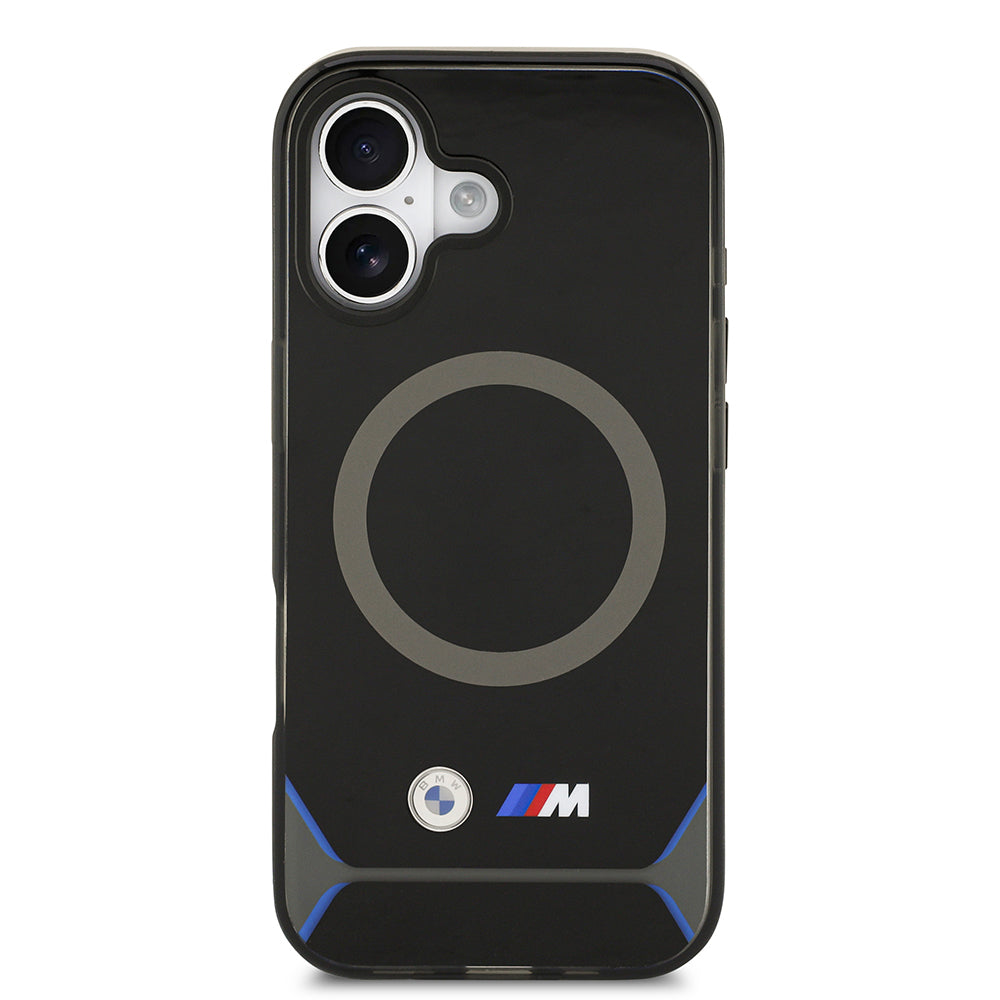 Apple iPhone 17 Kılıf BMW Orjinal Lisanslı M-safe Şarj Özellikli Metal Buton Tasarımlı IML Baskılı M Dizayn Kapak