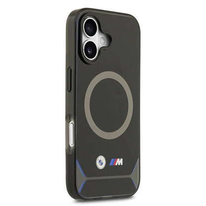 Apple iPhone 17 Kılıf BMW Orjinal Lisanslı M-safe Şarj Özellikli Metal Buton Tasarımlı IML Baskılı M Dizayn Kapak