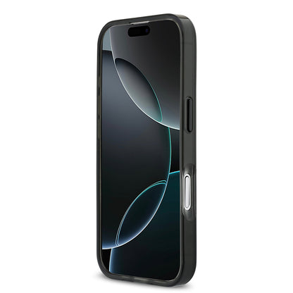 Apple iPhone 17 Kılıf BMW Orjinal Lisanslı M-safe Şarj Özellikli Metal Kamera Butonlu Yatay Şeritli M Dizayn Kapak