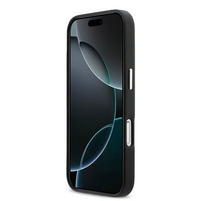 Apple iPhone 17 Kılıf DKNY Orjinal Lisanslı M-safe Şarj Özellikli PU Büyük Dikey Logolu Kapak