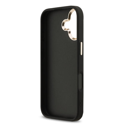 Apple iPhone 17 Kılıf Guess Orjinal Lisanslı 4G Büyük Metal Kamera Çerçeveli ve Logolu Glitter Kapak