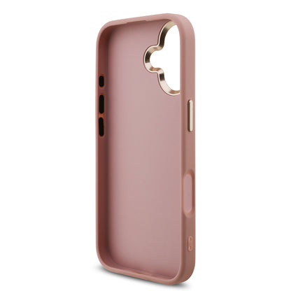 Apple iPhone 17 Kılıf Guess Orjinal Lisanslı 4G Büyük Metal Kamera Çerçeveli ve Logolu Glitter Kapak