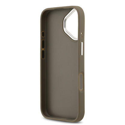 Apple iPhone 17 Kılıf Guess Orjinal Lisanslı Grained 4G Metal Büyük Logolu Kapak