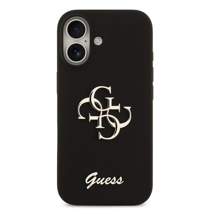 Apple iPhone 17 Kılıf Guess Orjinal Lisanslı Grained Yazı Logolu Kapak