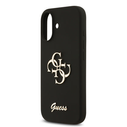 Apple iPhone 17 Kılıf Guess Orjinal Lisanslı Grained Yazı Logolu Kapak