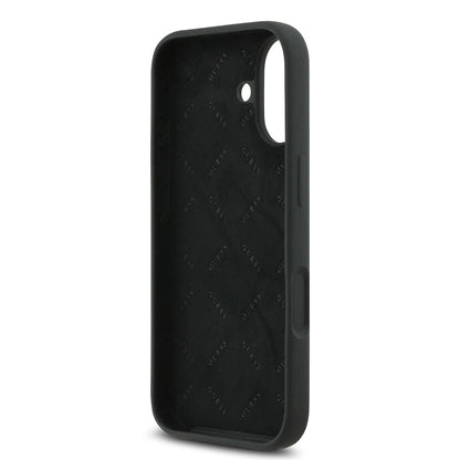 Apple iPhone 17 Kılıf Guess Orjinal Lisanslı Grained Yazı Logolu Kapak