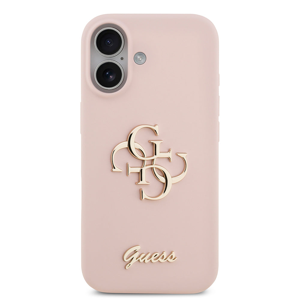 Apple iPhone 17 Kılıf Guess Orjinal Lisanslı Grained Yazı Logolu Kapak