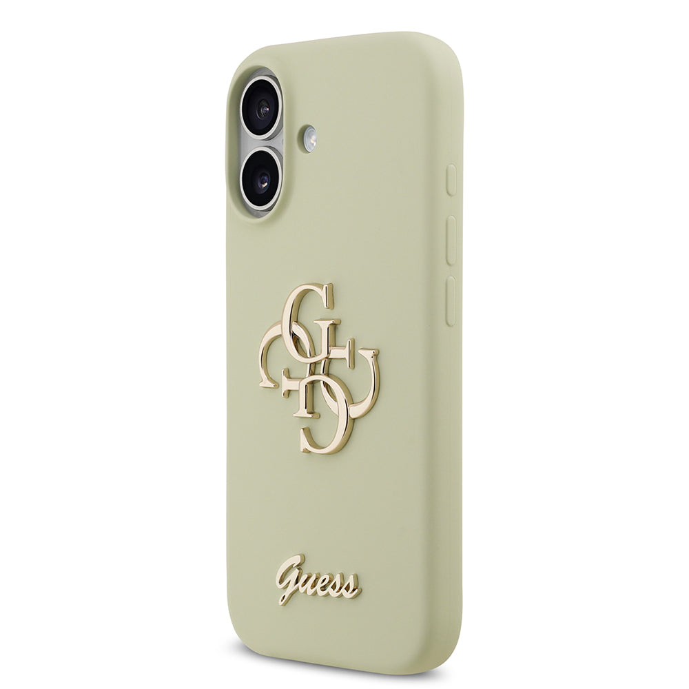 Apple iPhone 17 Kılıf Guess Orjinal Lisanslı Grained Yazı Logolu Kapak