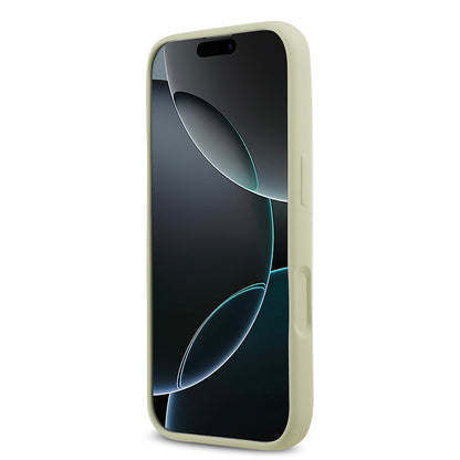 Apple iPhone 17 Kılıf Guess Orjinal Lisanslı Grained Yazı Logolu Kapak