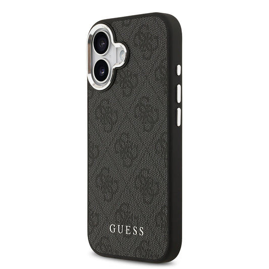 Apple iPhone 17 Kılıf Guess Orjinal Lisanslı M-safe Şarj Özellikli 4G Klasik Yazı Logolu Kapak