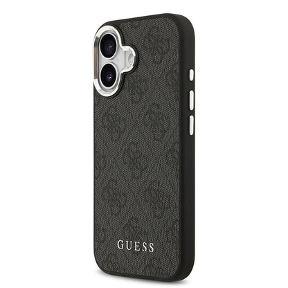 Apple iPhone 17 Kılıf Guess Orjinal Lisanslı M-safe Şarj Özellikli 4G Klasik Yazı Logolu Kapak