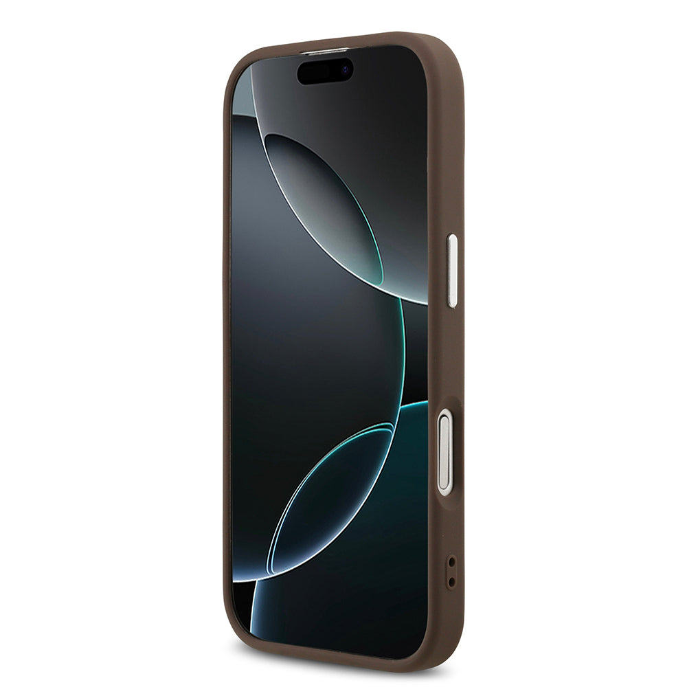 Apple iPhone 17 Kılıf Guess Orjinal Lisanslı M-safe Şarj Özellikli 4G Klasik Yazı Logolu Kapak
