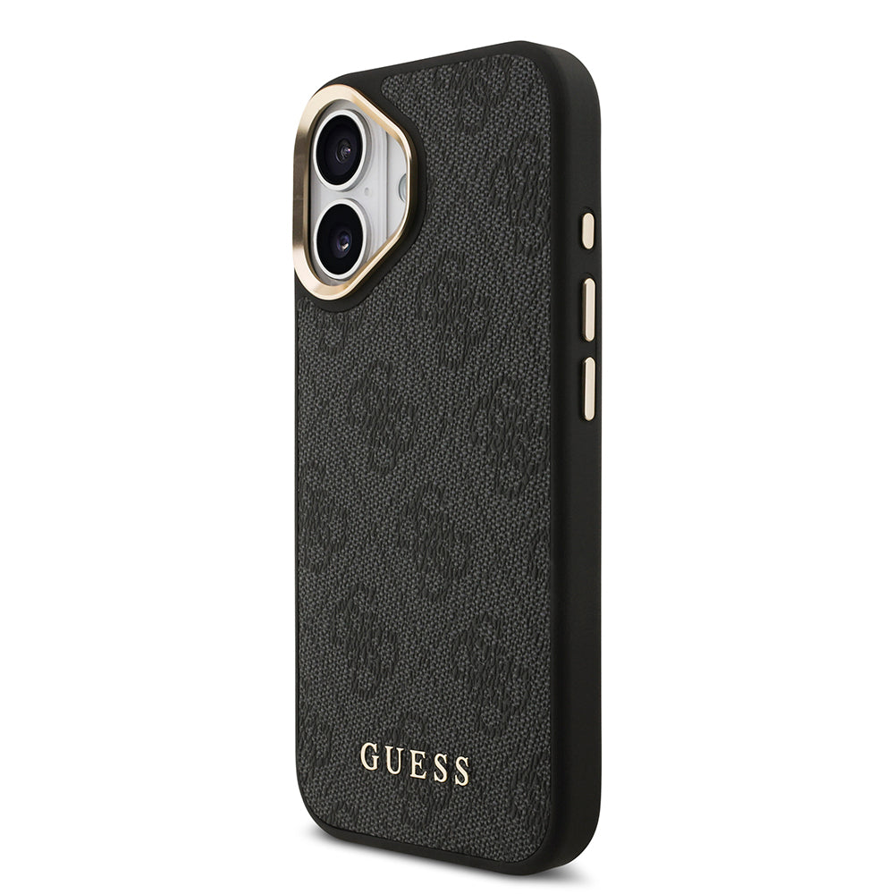 Apple iPhone 17 Kılıf Guess Orjinal Lisanslı M-safe Şarj Özellikli Askılı ve 4G Logo Kartlıklı Kapak