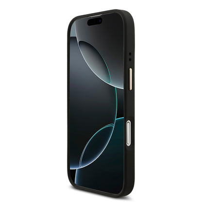 Apple iPhone 17 Kılıf Guess Orjinal Lisanslı M-safe Şarj Özellikli Askılı ve 4G Logo Kartlıklı Kapak