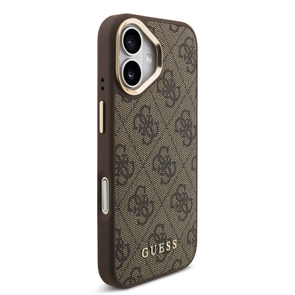 Apple iPhone 17 Kılıf Guess Orjinal Lisanslı M-safe Şarj Özellikli Askılı ve 4G Logo Kartlıklı Kapak