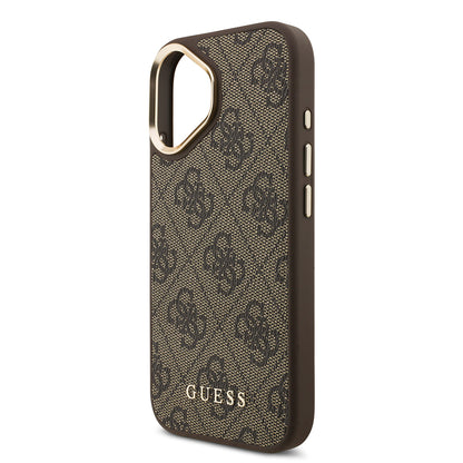 Apple iPhone 17 Kılıf Guess Orjinal Lisanslı M-safe Şarj Özellikli Askılı ve 4G Logo Kartlıklı Kapak