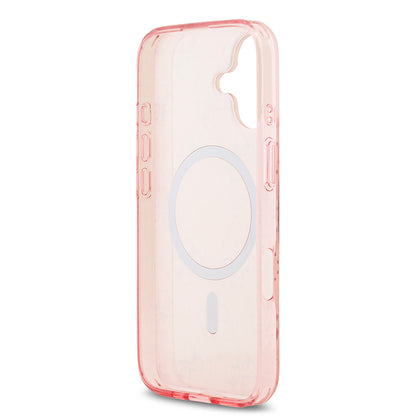 Apple iPhone 17 Kılıf Guess Orjinal Lisanslı M-safe Şarj Özellikli IML Baskılı Klasik Logolu 4G Desenli Kapak