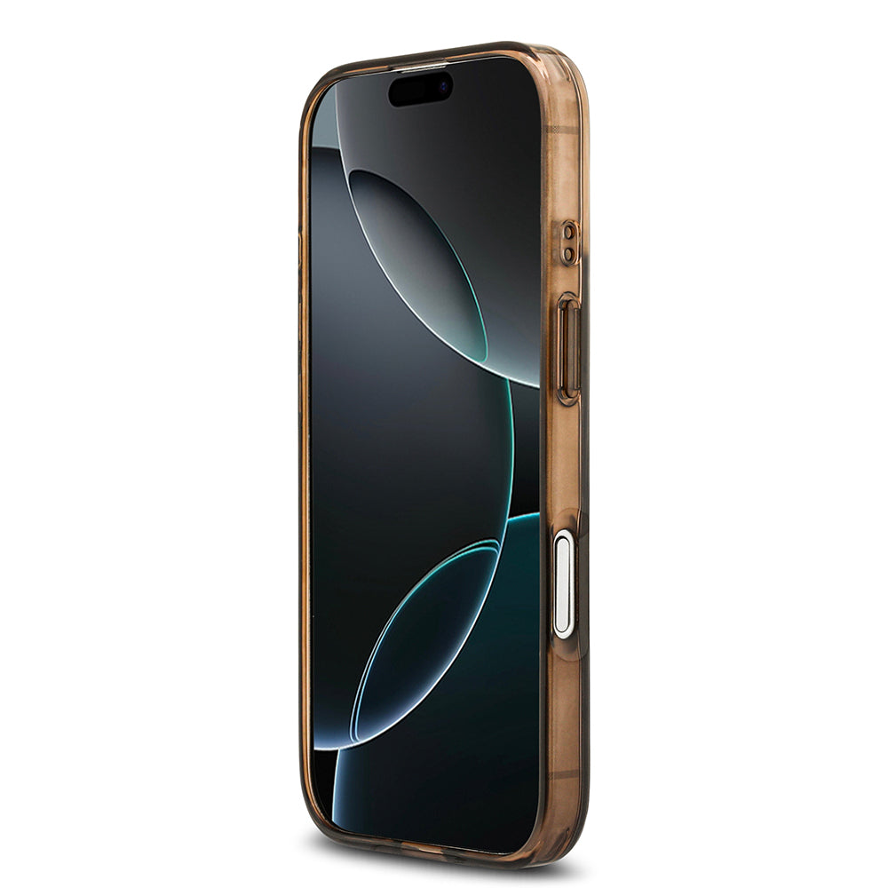 Apple iPhone 17 Kılıf Guess Orjinal Lisanslı M-safe Şarj Özellikli IML Baskılı Klasik Logolu 4G Desenli Kapak
