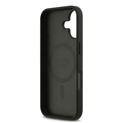 Apple iPhone 17 Kılıf Guess Orjinal Lisanslı M-safe Şarj Özellikli Yazı Logolu Circle Classic Kapak