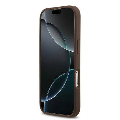 Apple iPhone 17 Kılıf Guess Orjinal Lisanslı M-safe Şarj Özellikli Yazı Logolu Circle Classic Kapak