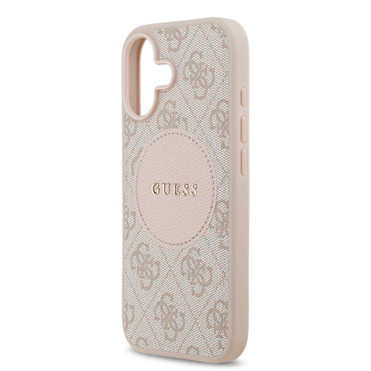 Apple iPhone 17 Kılıf Guess Orjinal Lisanslı M-safe Şarj Özellikli Yazı Logolu Circle Classic Kapak