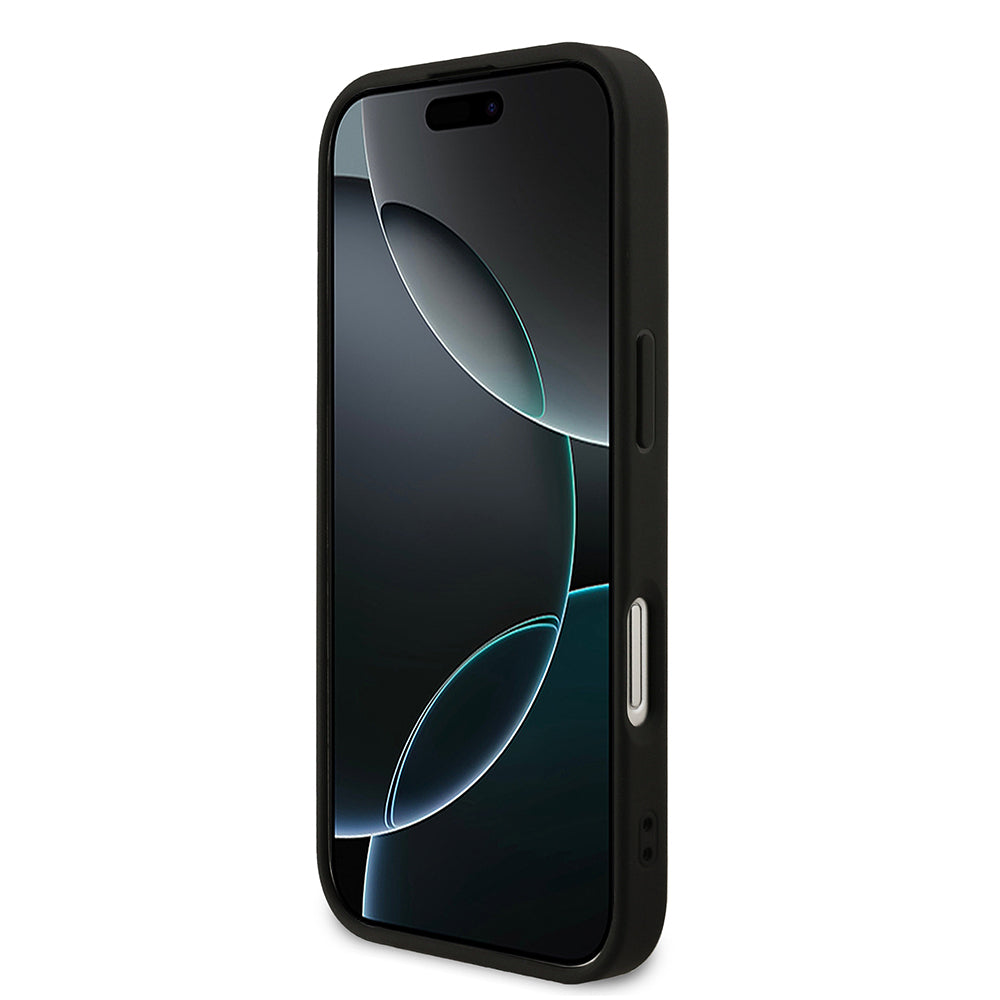 Apple iPhone 17 Kılıf Guess Orjinal Lisanslı M-safe Şarj Özellikli Yazı Logolu PU Deri Kapak