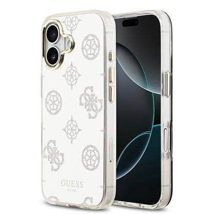 Apple iPhone 17 Kılıf Guess Orjinal Lisanslı Metal Kamera Çerçeveli Simli Aynalı Kapak