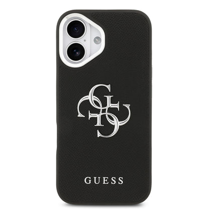 Apple iPhone 17 Kılıf Guess Orjinal Lisanslı PU Deri 4G Büyük Metal Logo Dizaynlı Kapak