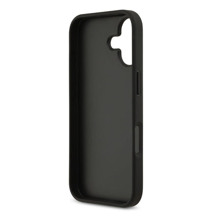 Apple iPhone 17 Kılıf Guess Orjinal Lisanslı PU Deri 4G Desenli Üçgen Logolu Kapak