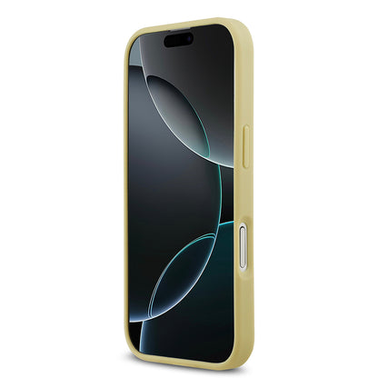 Apple iPhone 17 Kılıf Guess Orjinal Lisanslı Taşlı Arka Yüzey Üçgen Logolu Kapak