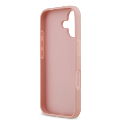 Apple iPhone 17 Kılıf Guess Orjinal Lisanslı Taşlı Arka Yüzey Üçgen Logolu Kapak