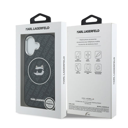 Apple iPhone 17 Kılıf Karl Lagerfeld Orjinal Lisanslı IML Baskılı Choupette Heads Kapak