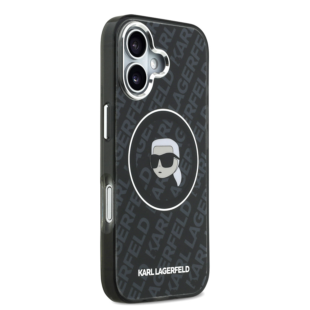 Apple iPhone 17 Kılıf Karl Lagerfeld Orjinal Lisanslı IML Baskılı KL Heads Kapak