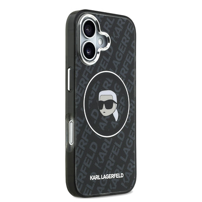 Apple iPhone 17 Kılıf Karl Lagerfeld Orjinal Lisanslı IML Baskılı KL Heads Kapak