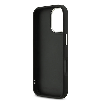 Apple iPhone 17 Kılıf Karl Lagerfeld Orjinal Lisanslı Metal Logolu K&C Heads Pin Kapak