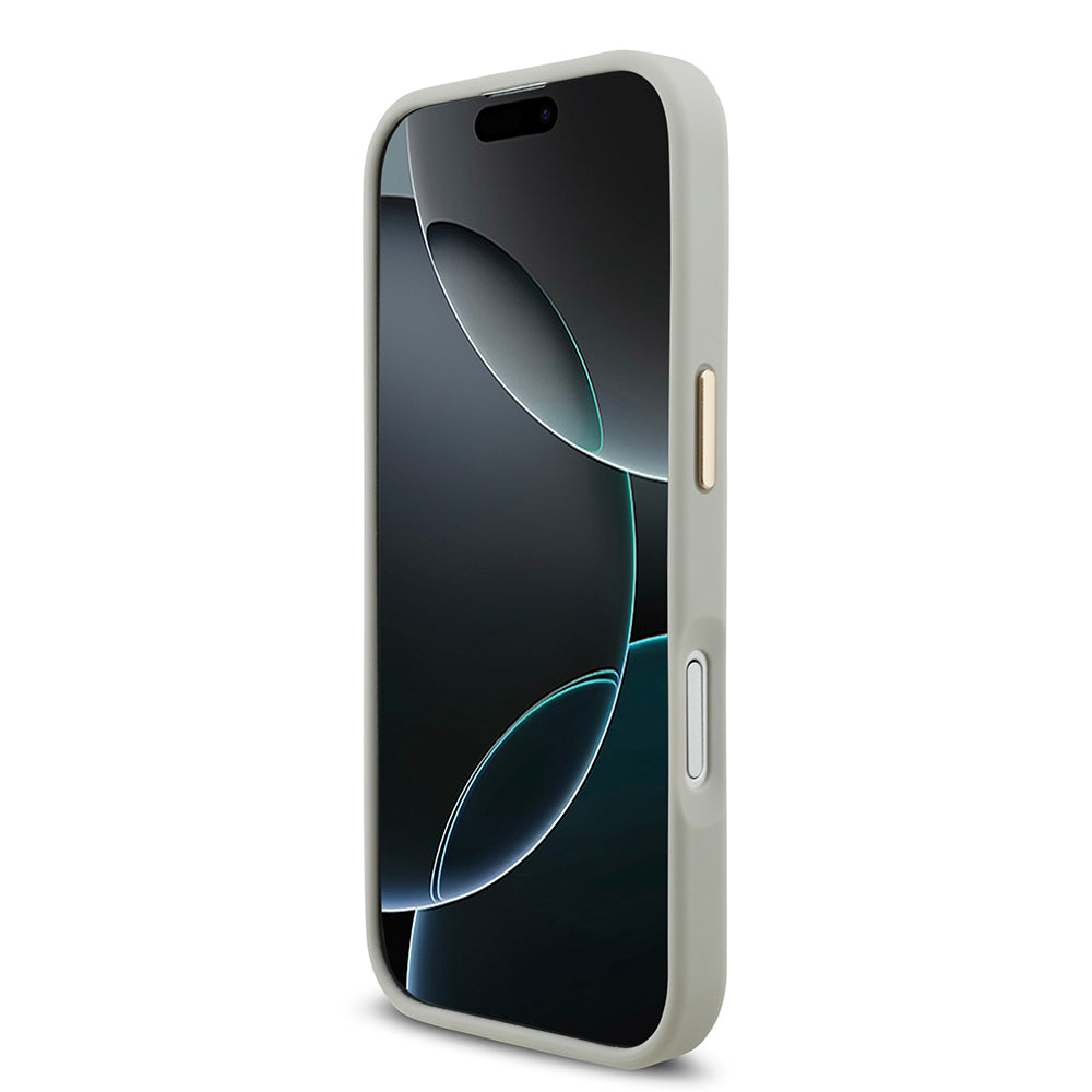 Apple iPhone 17 Kılıf Lacoste Orjinal Lisanslı M-safe Şarj Özellikli Champs Elysees PU Deri Tasarımlı Kapak