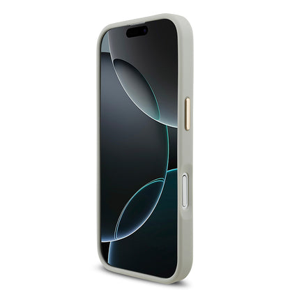 Apple iPhone 17 Kılıf Lacoste Orjinal Lisanslı M-safe Şarj Özellikli Champs Elysees PU Deri Tasarımlı Kapak