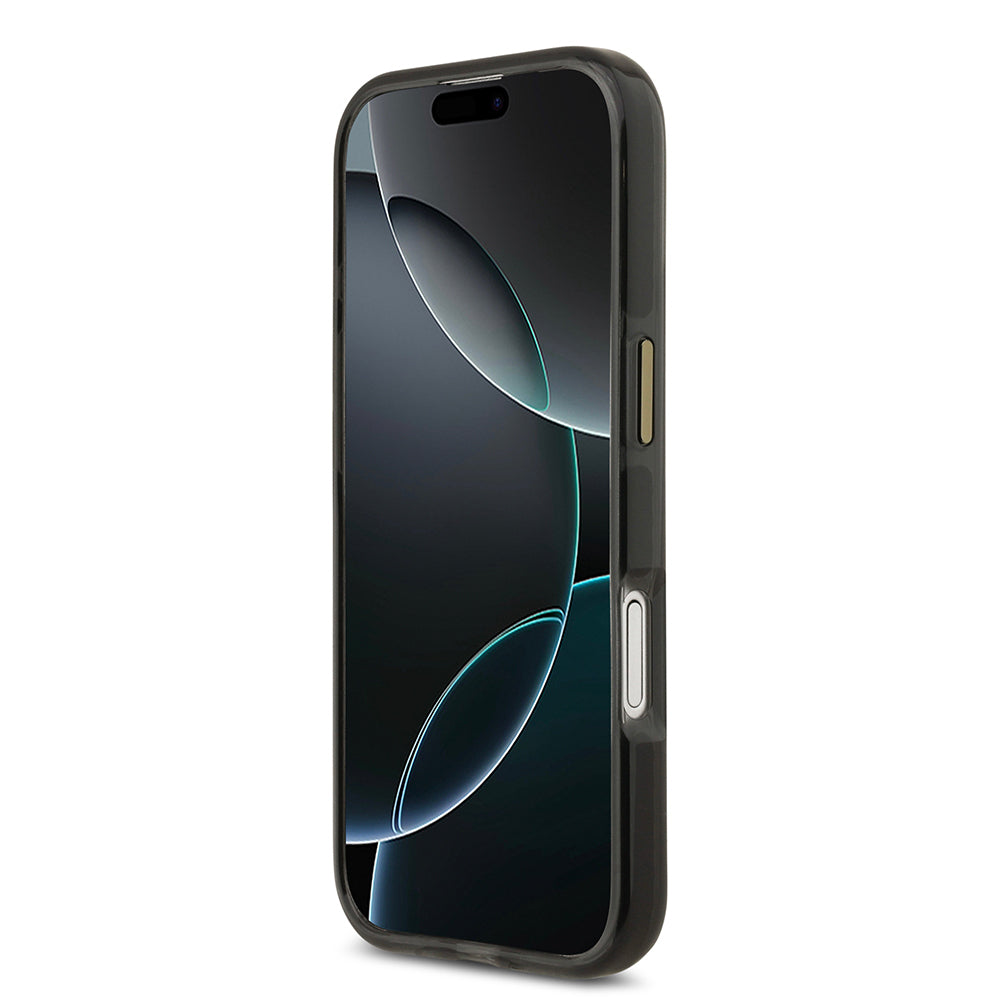 Apple iPhone 17 Kılıf Lacoste Orjinal Lisanslı M-safe Şarj Özellikli Gold Timsah Logolu Buzlu Kapak