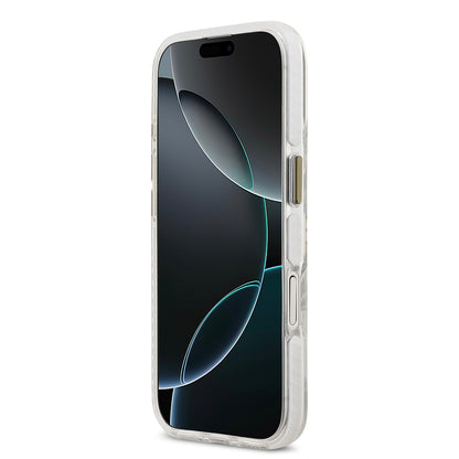 Apple iPhone 17 Kılıf Lacoste Orjinal Lisanslı M-safe Şarj Özellikli Gold Timsah Logolu Buzlu Kapak