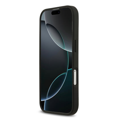 Apple iPhone 17 Kılıf Lacoste Orjinal Lisanslı M-safe Şarj Özellikli PU Deri Tasarımlı Kartlıklı Karışık Monogram Desenli Kapak
