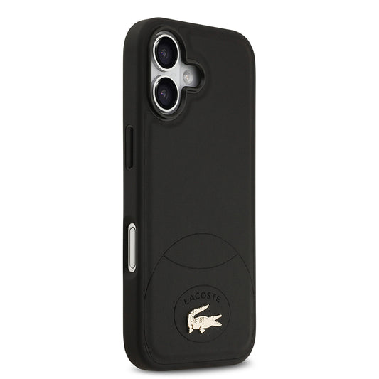 Apple iPhone 17 Kılıf Lacoste Orjinal Lisanslı M-safe Şarj Özellikli PU Deri Tasarımlı Metal Logolu Kapak