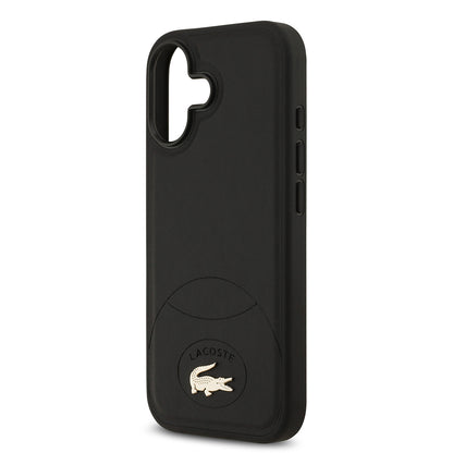 Apple iPhone 17 Kılıf Lacoste Orjinal Lisanslı M-safe Şarj Özellikli PU Deri Tasarımlı Metal Logolu Kapak