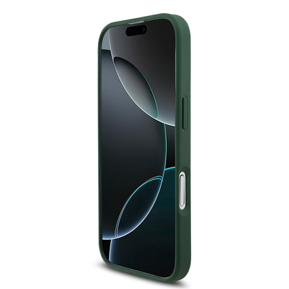 Apple iPhone 17 Kılıf Lacoste Orjinal Lisanslı M-safe Şarj Özellikli PU Deri Tasarımlı Metal Logolu Kapak